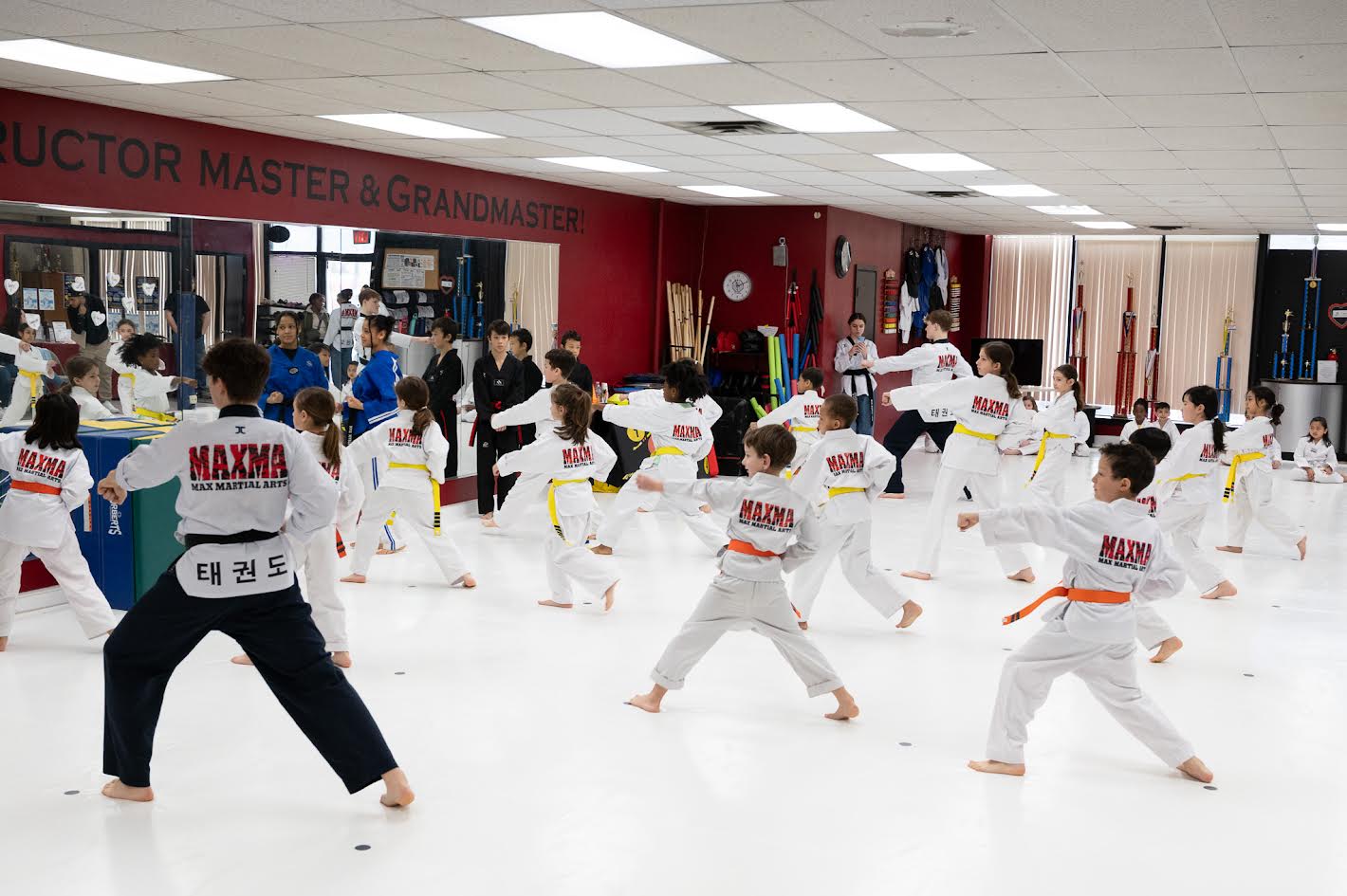 Students training at MAXMA dojo
